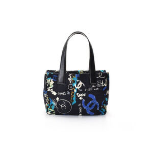 Chanel Tote Canvas Black Hawaii